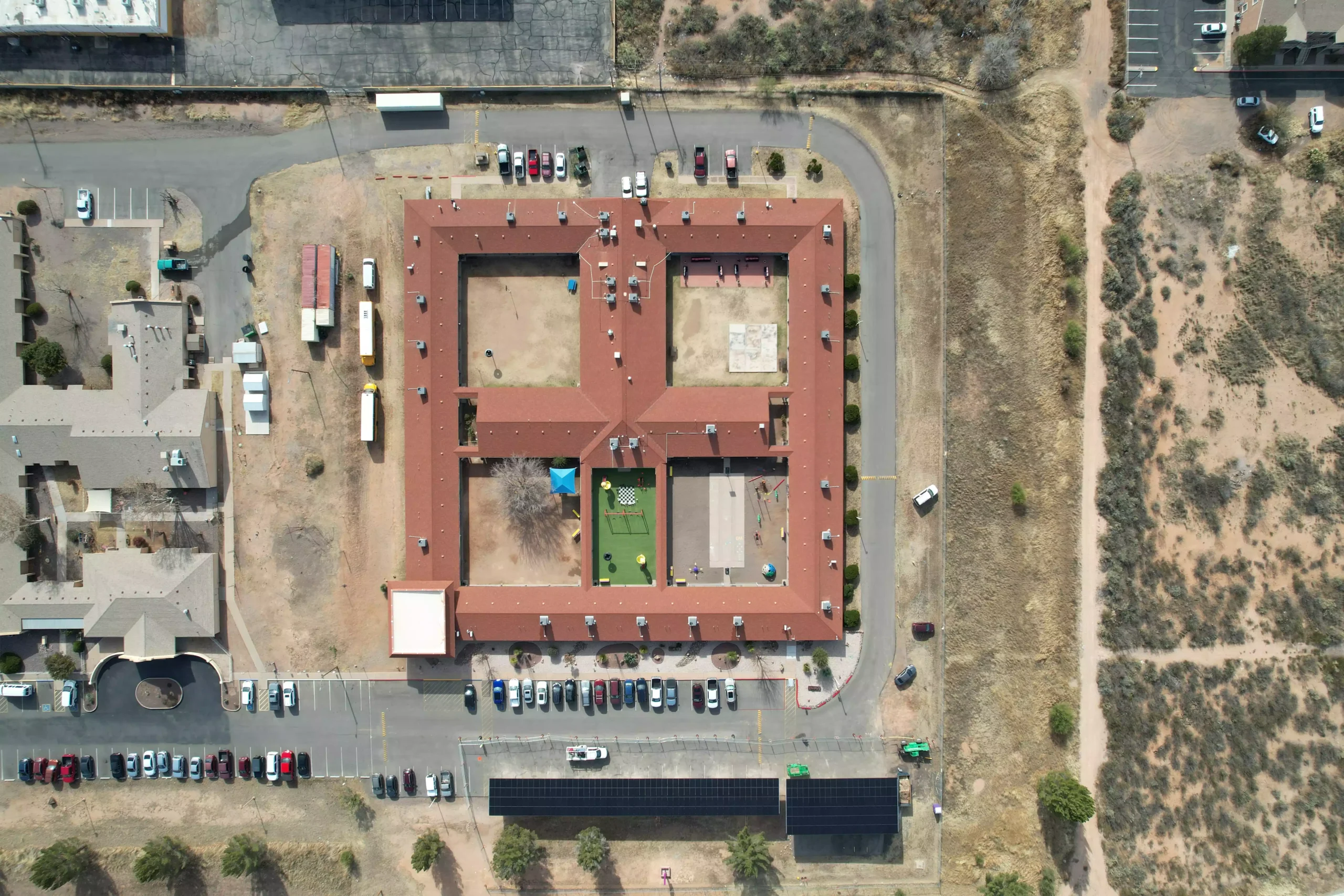 construction going on and shown from the top for a portfolio picture