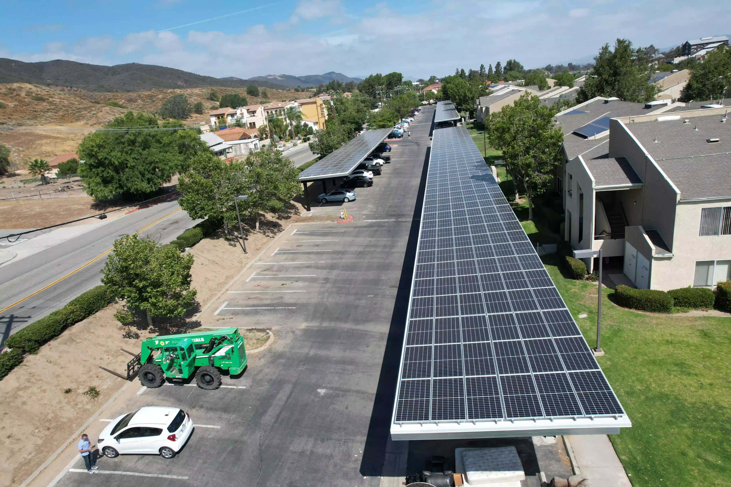 solar plates on a shade